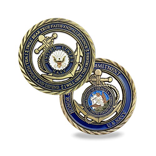U.S. Navy Core Values Challenge Coin Collector's Medallion