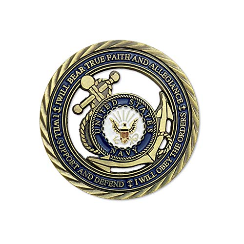 U.S. Navy Core Values Challenge Coin Collector's Medallion