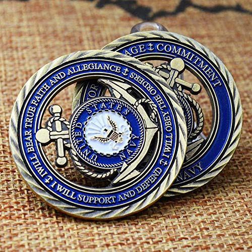 U.S. Navy Core Values Challenge Coin Collector's Medallion