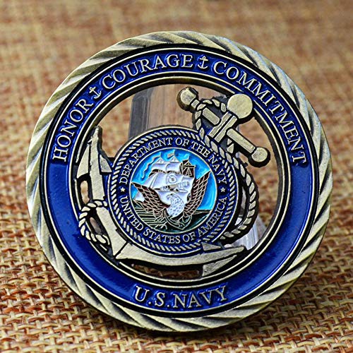 U.S. Navy Core Values Challenge Coin Collector's Medallion
