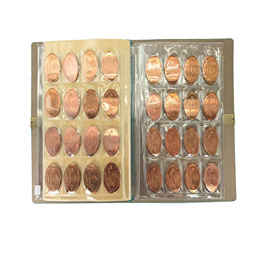 The Penny Journal by Pennybandz Holds 146 Coins The Ultimate Souvenir Penny Collecting Book for Your Coin Collection Holds 128 Pressed Pennies and 18 Pressed Quarters or Nickels