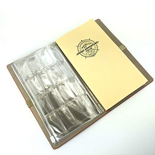 The Penny Journal by Pennybandz Holds 146 Coins The Ultimate Souvenir Penny Collecting Book for Your Coin Collection Holds 128 Pressed Pennies and 18 Pressed Quarters or Nickels