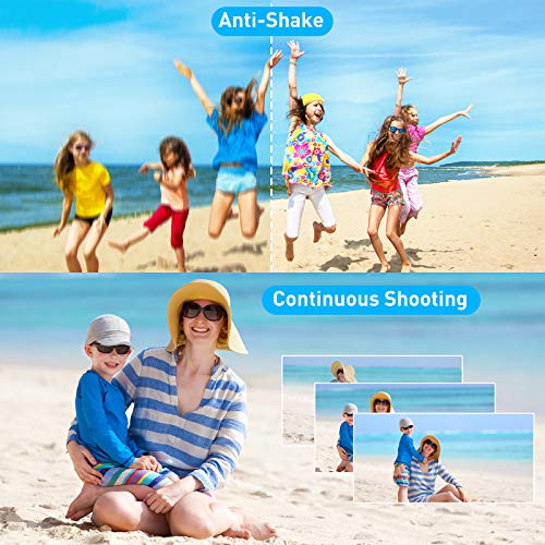 VAFOTON Digital Camera 2.7K 44MP Camera, 2.8" LCD Rechargeable Mini Compact Pocket Camera with 16X Zoom for Adult Seniors Students Kids Beginner