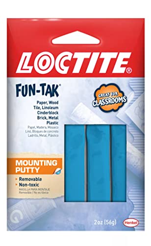 Loctite Fun-Tak Mounting Putty, 2-Ounce, 12-Pack (1270884-12)