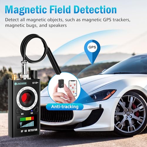 Anti Spy RF Detector Wireless Bug Detector Signal for Hidden Camera Laser Lens GSM Listening Device Finder Radar Radio Scanner Wireless Signal Alarm