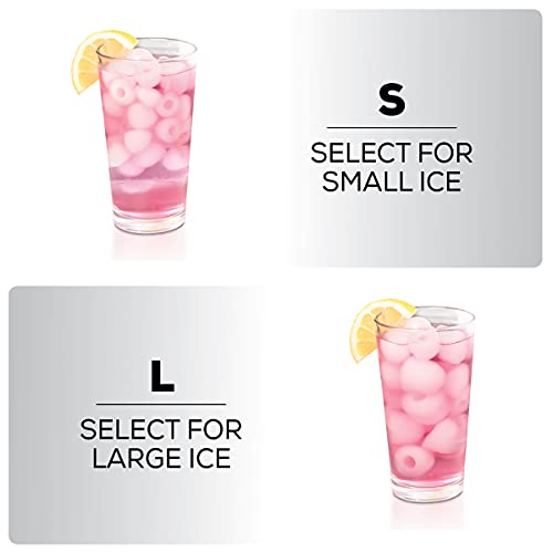 Igloo ICEB26RR Automatic Portable Electric Countertop Ice Maker Machine, 26 Pounds in 24 Hours, 9 Ice Cubes Ready in 7 minutes, With Ice Scoop and Basket, Perfect for Water Bottles, Mixed Drinks