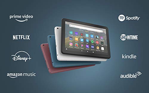All-new Fire HD 8 tablet, 8" HD display, 32 GB, designed for portable entertainment, Black