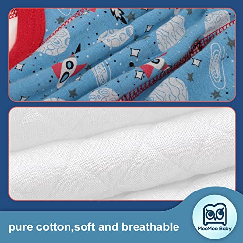 MooMoo Baby 8 Packs Potty Training Pants Cotton Absorbent Training Underwear for Toddler Baby 2-6T