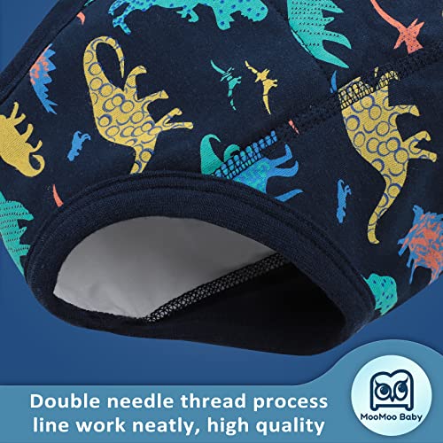 MooMoo Baby 8 Packs Potty Training Pants Cotton Absorbent Training Underwear for Toddler Baby 2-6T