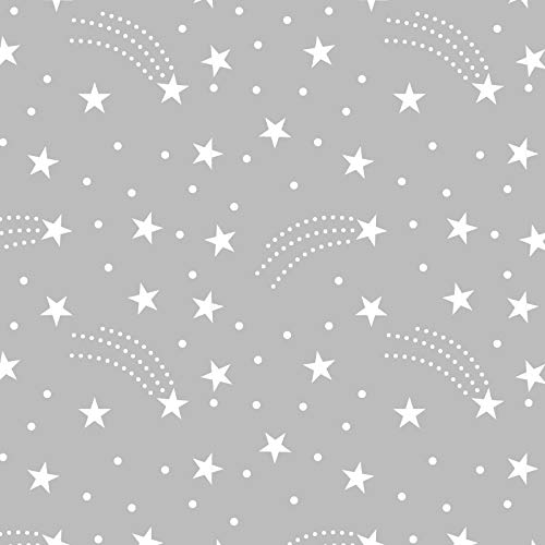 GROW WILD Changing Pad Cover 3 Pack | Soft & Stretchy Jersey Cotton | Baby Changing Table Pad Cover | Diaper Changing Pad Covers for Girls or Boys | Wipeable Sheets | Grey White Navy Blue Stars Moons