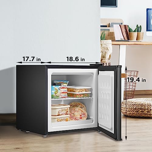 Midea MRU01M3ABB Freezer, 1.1 Cubic Feet, Black