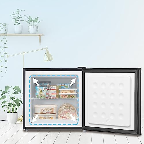 Midea MRU01M3ABB Freezer, 1.1 Cubic Feet, Black