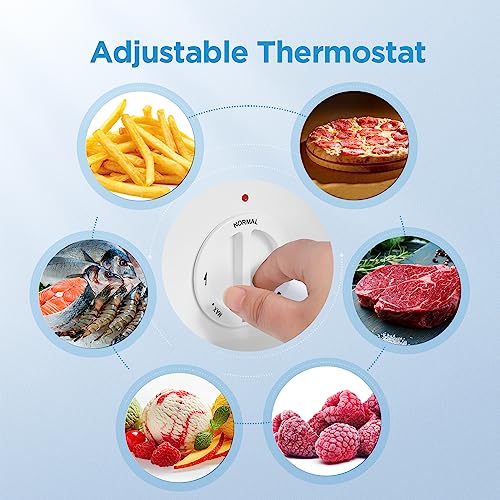 Midea MRU01M3ABB Freezer, 1.1 Cubic Feet, Black