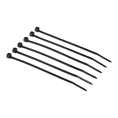 Amazon Basics Multi-Purpose Cable Ties - 4-Inch/100mm, 200-Piece, Black