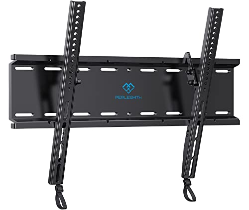 PERLESMITH Tilting TV Wall Mount Bracket Low Profile for Most 23-60 inch LED LCD OLED, Plasma Flat Screen TVs with VESA 400x400mm Weight up to 115lbs
