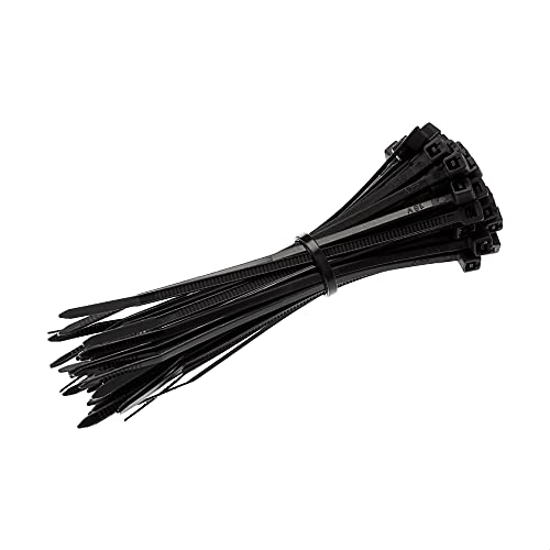 Amazon Basics Multi-Purpose Cable Ties - 4-Inch/100mm, 200-Piece, Black
