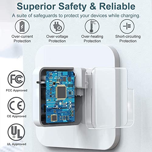 Mac Book Pro Charger - 100W USB C Charger Power Adapter Compatible with MacBook Pro 16, 15, 14, 13 Inch, MacBook Air 13 Inch, iPad Pro 2021/2020/2019/2018, Included 7.2ft USB C to C Cable