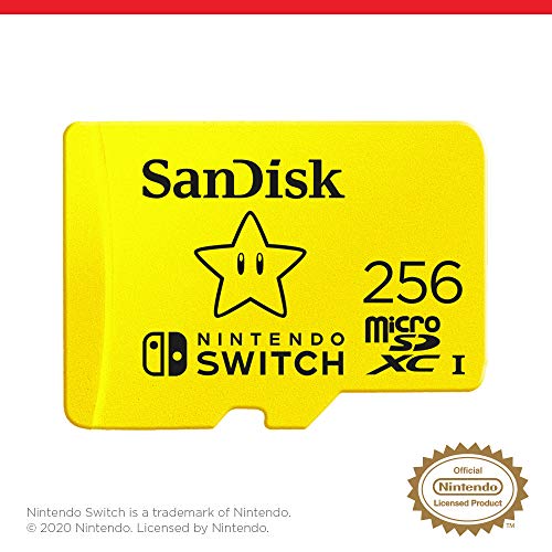 SanDisk 256GB microSDXC UHS-I-Memory-Card for Nintendo-Switch - SDSQXAO-256G-GNCZN