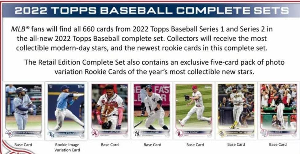 2022 Topps Baseball Complete Set Factory Sealed Retail Edition - Baseball Complete Sets