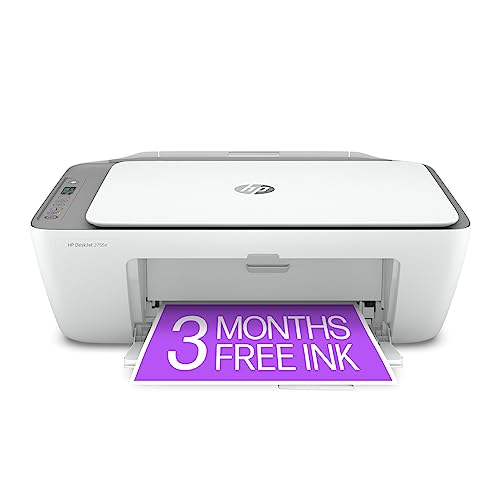 HP DeskJet 2755e All-in-One Wireless Color Printer, with Bonus 6 Months Free Instant Ink with HP+ (26K67A)