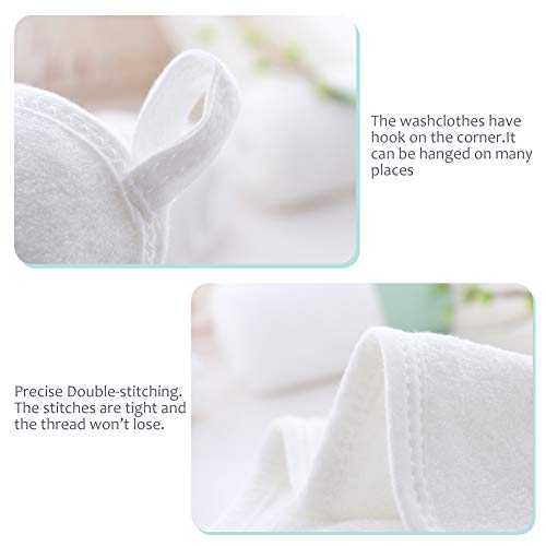 Bamboo Baby Washcloths - 2 Layer Soft Absorbent Bamboo Towel - Newborn Bath Face Towel - Natural Baby Wipes for Delicate Skin - Baby Registry as Shower(6 Pack)