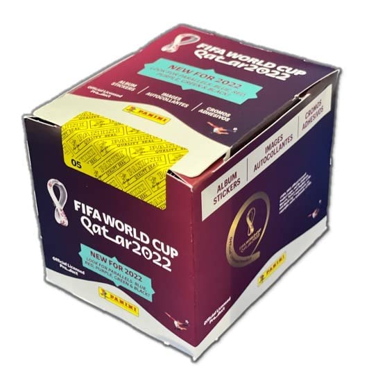 Panini FIFA World Cup QATAR 2022 ALBUM + BOX (50 Packs, 5 Stickers per pack)