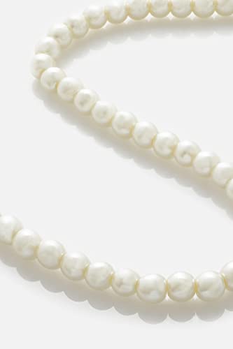 BABEYOND Round Imitation Pearl Necklace Wedding Pearl Necklace for Brides (Diameter of Pearl 8mm)