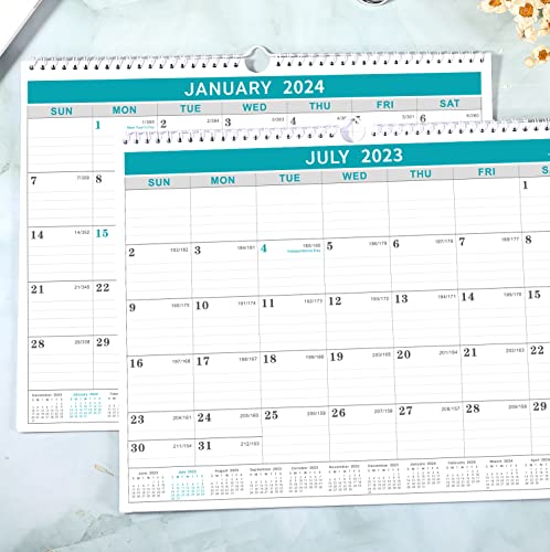 2020-2021 Calendar - 18 Months Wall Calendar with Julian Date, Thick Paper Perfect for Organizing & Planning, July 2020 - December 2021, 14.75 x 11.5 Inches, Wire-Bound