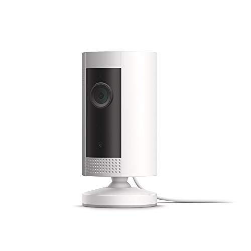 Ring Indoor Cam, Compact Plug-In HD security camera with two-way talk, White, Works with Alexa