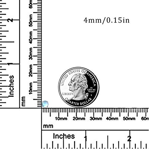 Moonstone Earrings 925 Sterling Silver Round Moonstone Stud Earrings Moonstone Jewelry for Women Hypoallergenic Earrings for Sensitive Ears (A-White Gold, 6)