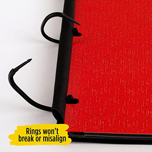 Five Star Flex Hybrid NoteBinder, 1 Inch Binder with Tabs, Notebook and 3 Ring Binder All-in-One, Assorted Colors, Color Selected for You, 1 Count (29328)