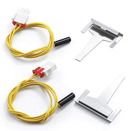 DA61-06796A Clip Drain Evaporator for Samsung Refrigerator Defrost Drain Clip AP5579885,with Defrost Temp Sensor DA32-0006W,Refrigerator Defrost Sensor DA32-00006S