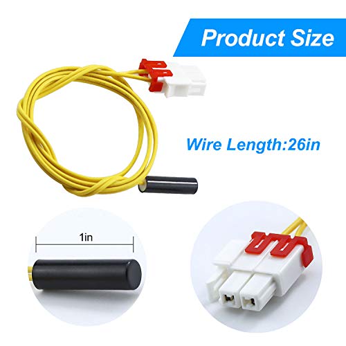 DA61-06796A Clip Drain Evaporator for Samsung Refrigerator Defrost Drain Clip AP5579885,with Defrost Temp Sensor DA32-0006W,Refrigerator Defrost Sensor DA32-00006S