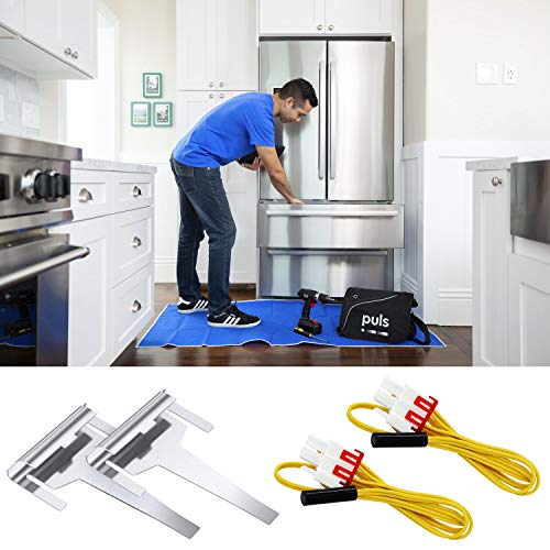 DA61-06796A Clip Drain Evaporator for Samsung Refrigerator Defrost Drain Clip AP5579885,with Defrost Temp Sensor DA32-0006W,Refrigerator Defrost Sensor DA32-00006S