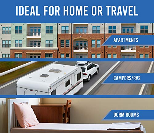 Farberware FCD06ASWWHC Countertop Dishwasher, 6 Piece, Glass Door White