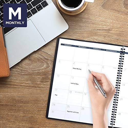 2021 Monthly Planner by AT-A-GLANCE, 9" x 11", Large, 15 Months, Black (702600521)