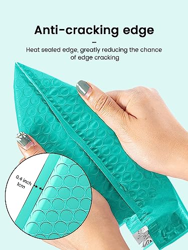 GSSUSA Teal Poly Bubble Mailers 6x10 Padded Envelopes #0 Shipping Envelopes Bubble Mailers Self Sealing Padded Envelope 50Pack