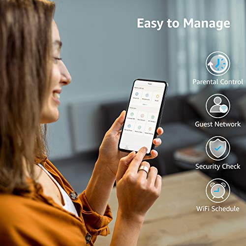 Speedefy AC2100 Smart WiFi Router - Dual Band Gigabit Wireless Router for Home & Gaming, 4x4 MU-MIMO, 7x6dBi External Antennas for Strong Signal, Parental Control, Support IPv6 (Model K7)