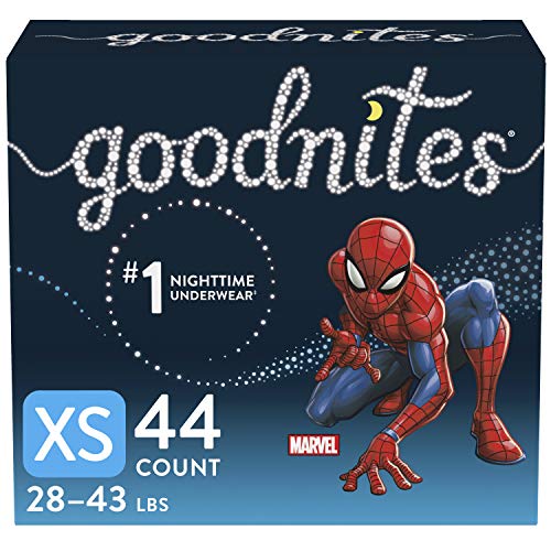 Goodnites Bedwetting Underwear for Boys, XS, 44 Ct, Packaging May Vary