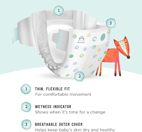 Amazon Brand - Mama Bear Gentle Touch Diapers, Hypoallergenic, Size 1, 49 Count