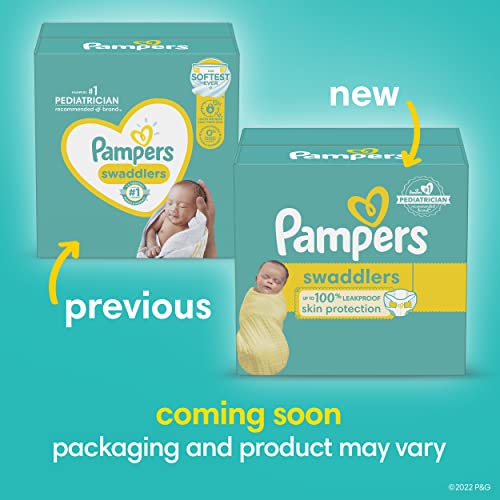 Diapers Newborn/Size 0 (< 10 lb), 84 Count - Pampers Swaddlers Disposable Baby Diapers, Super Pack