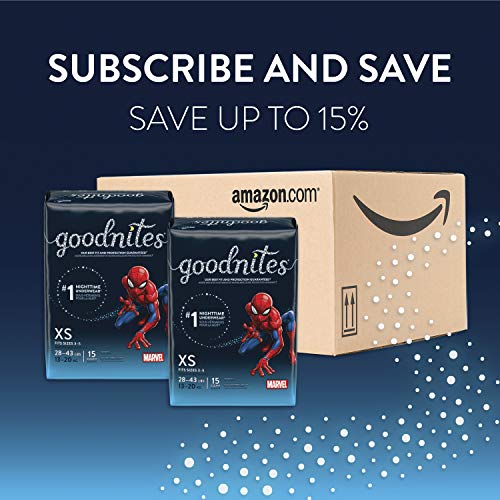 Goodnites Bedwetting Underwear for Boys, XS, 44 Ct, Packaging May Vary