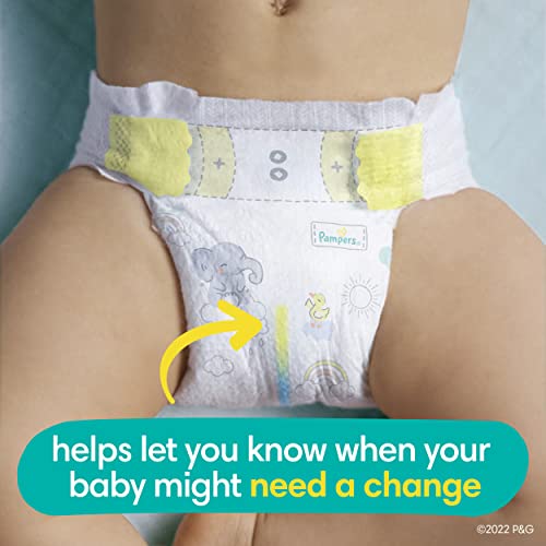 Diapers Newborn/Size 0 (< 10 lb), 84 Count - Pampers Swaddlers Disposable Baby Diapers, Super Pack