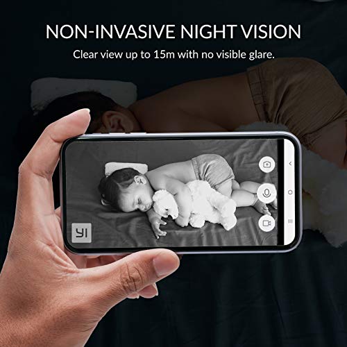 YI 2pc Security Home Camera Baby Monitor, 1080p 2.4G WiFi Smart Indoor Nanny IP Cam with Night Vision, 2-Way Audio, AI Human Detection in Phone App, Pet Cat Dog Cam, Work with Alexa and Google