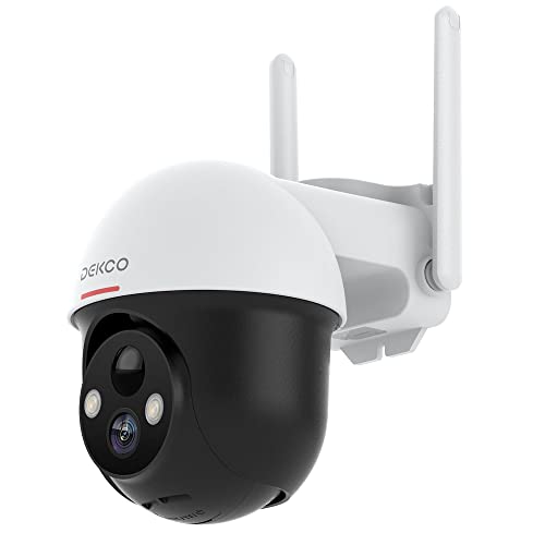 2K Security Camera Wireless Outdoor, Solar Powered 2.4G WiFi 360Â° View Pan Tilt Strobe Light/ Spotlight Home Security System with Motion Detection and Siren, Two-Way Audio, IP65, Clear Night Vision