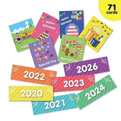 Eamay Classroom Monthly Calendar Pocket Chart with 71 Cards for Kids Learning for Home(Black)
