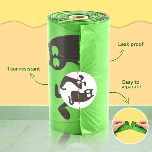 Green Dog Poop Bags - 270 Counts, Unscented