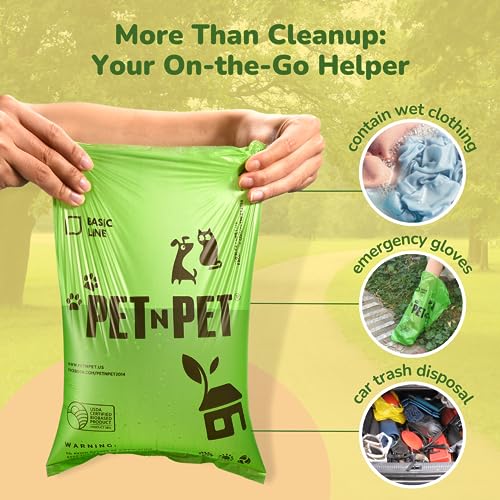 Green Dog Poop Bags - 270 Counts, Unscented
