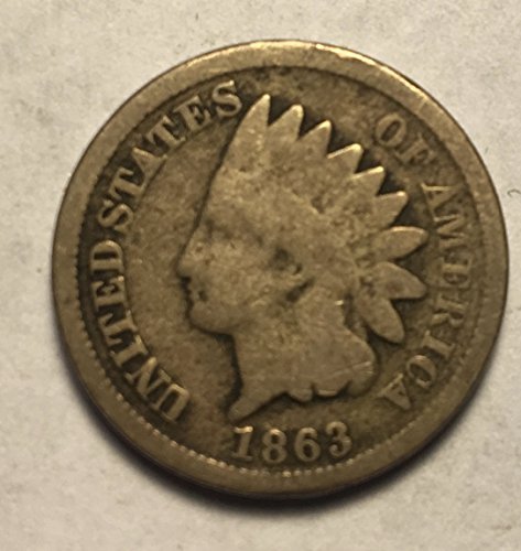 1 P 1861-1865 Indian Head Penny Includes Bullet from Civil War ERA Good - Very Good