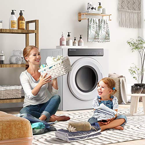 Sentern Electric Portable Clothes Dryer, Front Load Compact Tumble Laundry Dryer with Touch Screen Panel (SN-24)